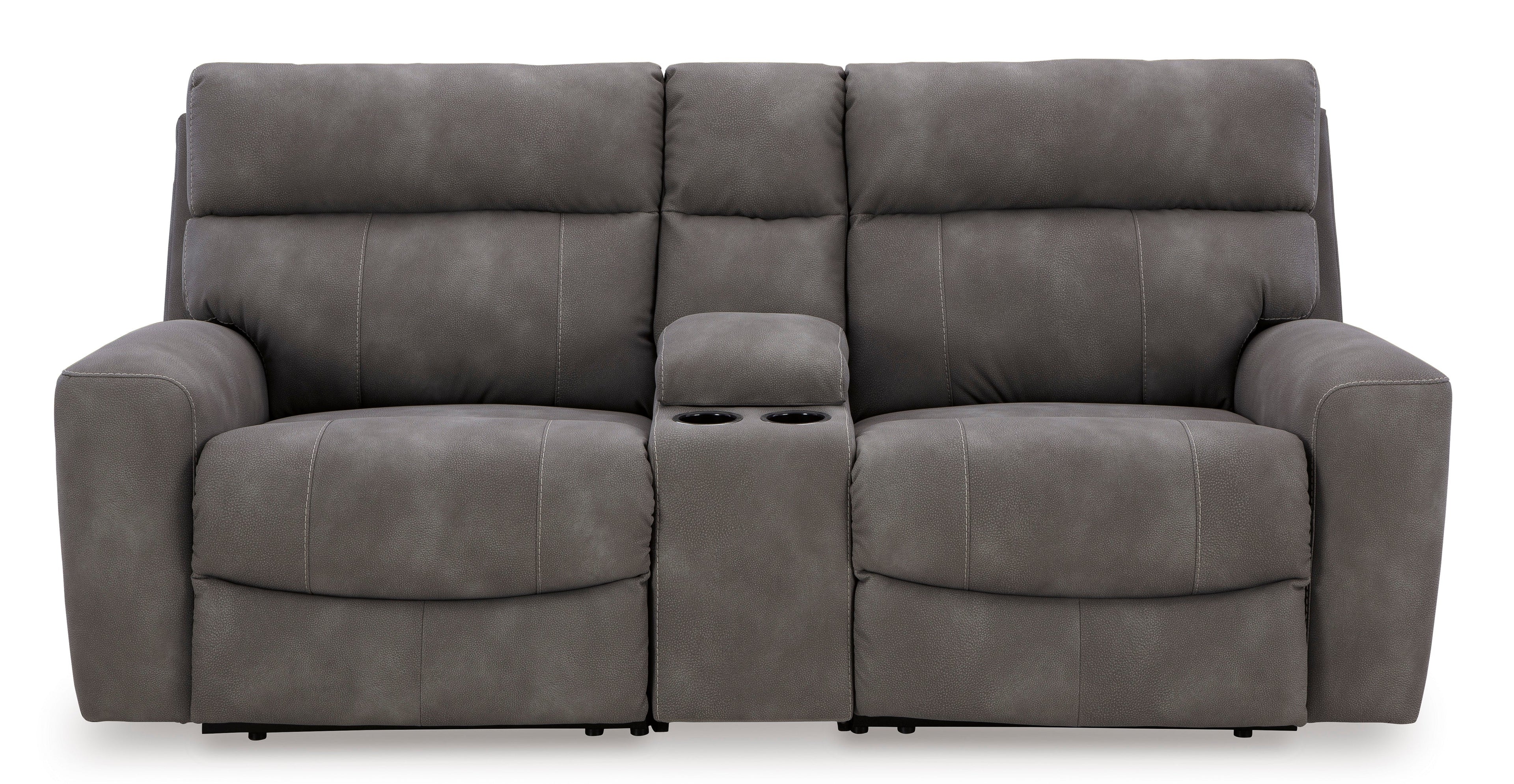Next-Gen DuraPella 3-Piece Power Reclining Sectional Loveseat with Console