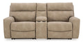 Next-Gen DuraPella 3-Piece Power Reclining Sectional Loveseat with Console