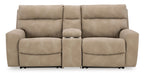 Next-Gen DuraPella 3-Piece Power Reclining Sectional Loveseat with Console