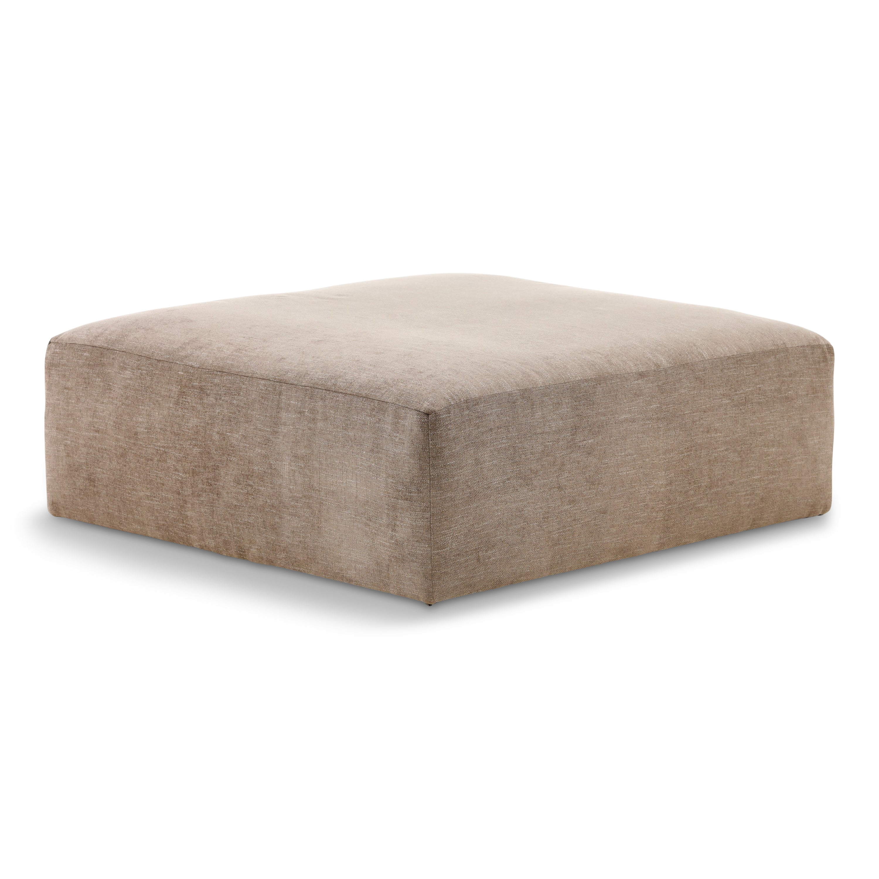 Large Cocktail Ottoman with Casters
