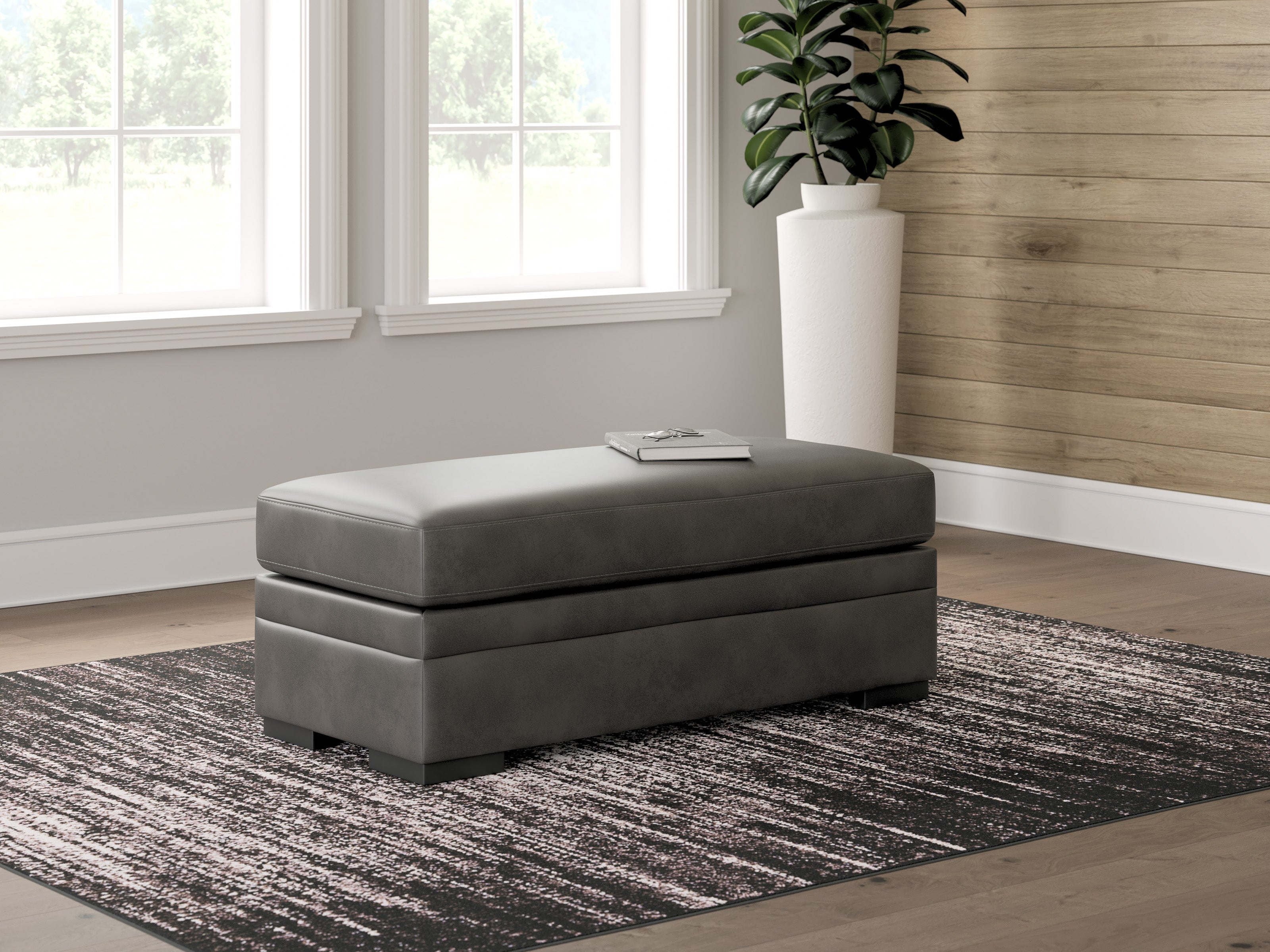 Dara Park Oversized Accent Ottoman - Indoor