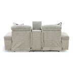 Indra Power Reclining Console Loveseat - Console Table