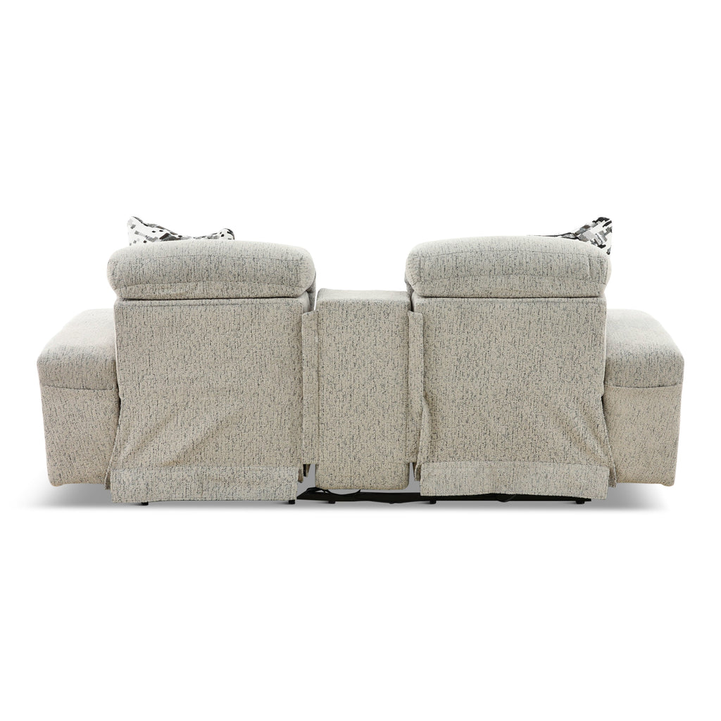 Indra Power Reclining Console Loveseat - Console Table