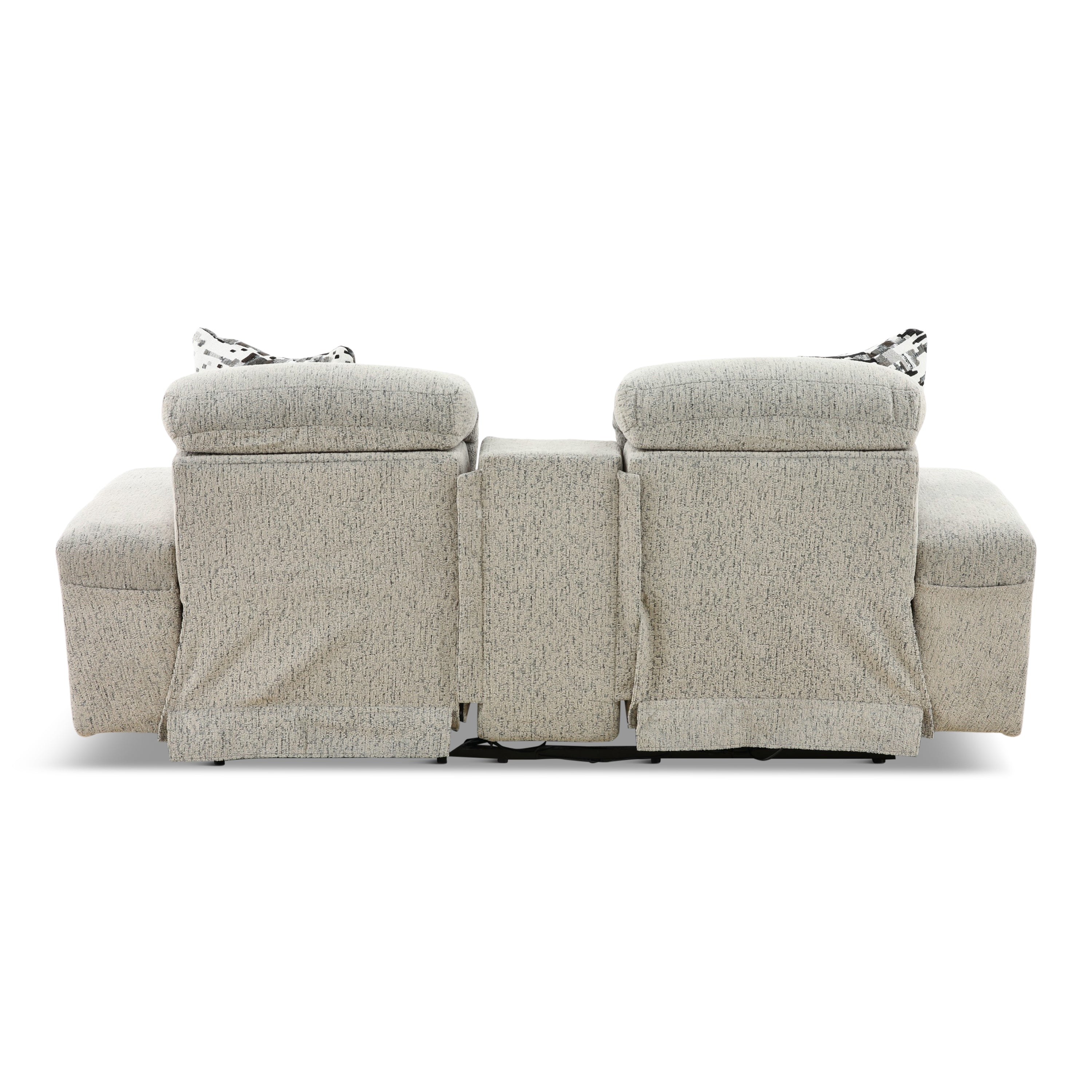 Indra Power Reclining Console Loveseat - Console Table