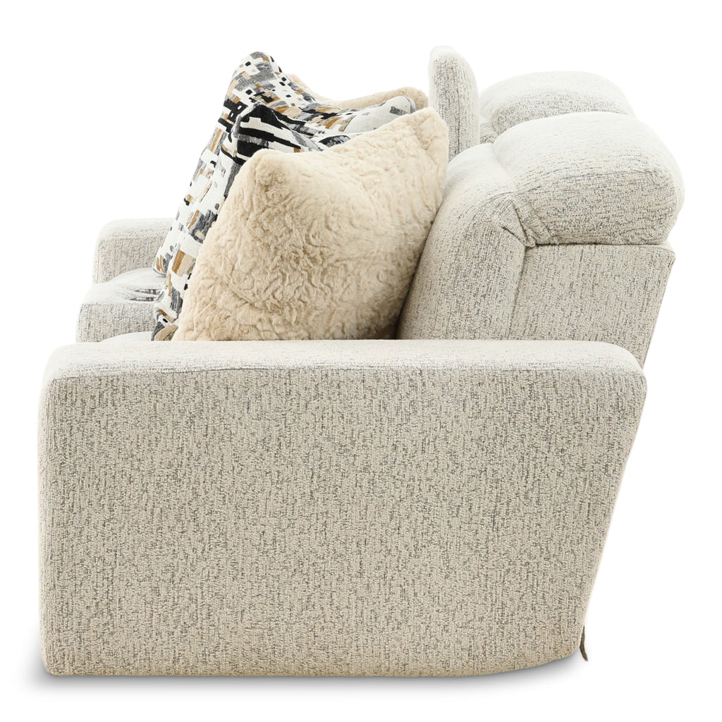 Indra Power Reclining Console Loveseat - Console Table