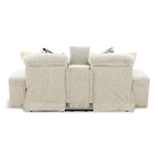 Indra Power Reclining Console Loveseat - Console Table