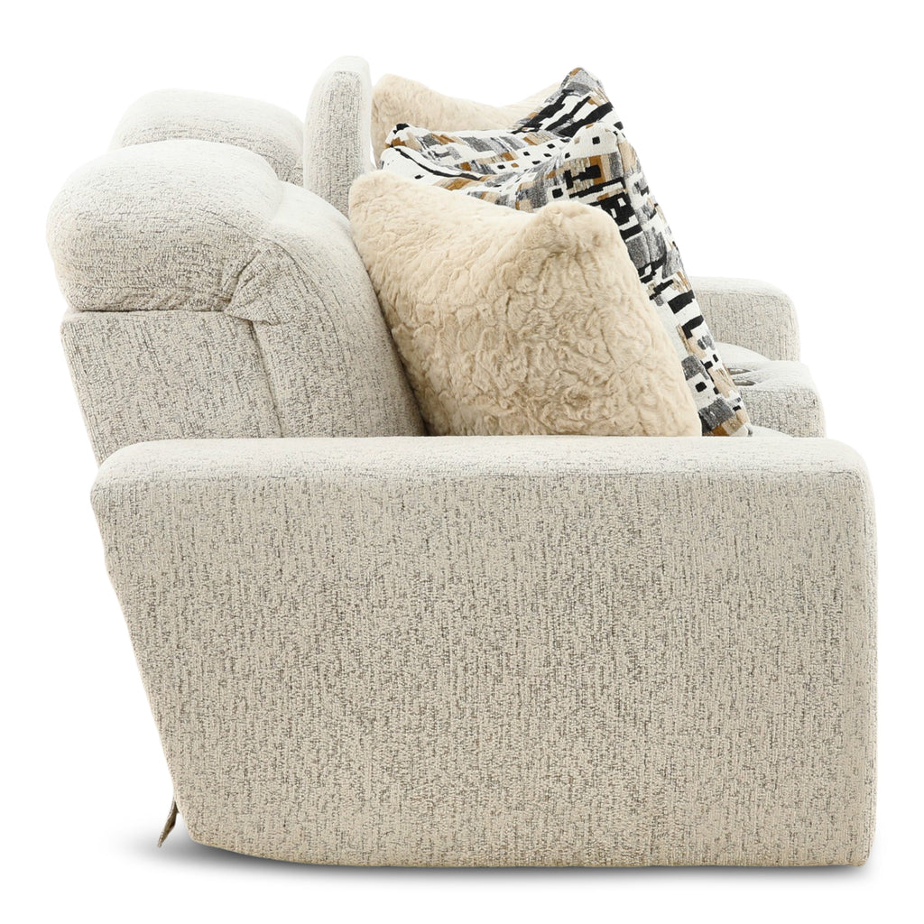 Indra Power Reclining Console Loveseat - Console Table