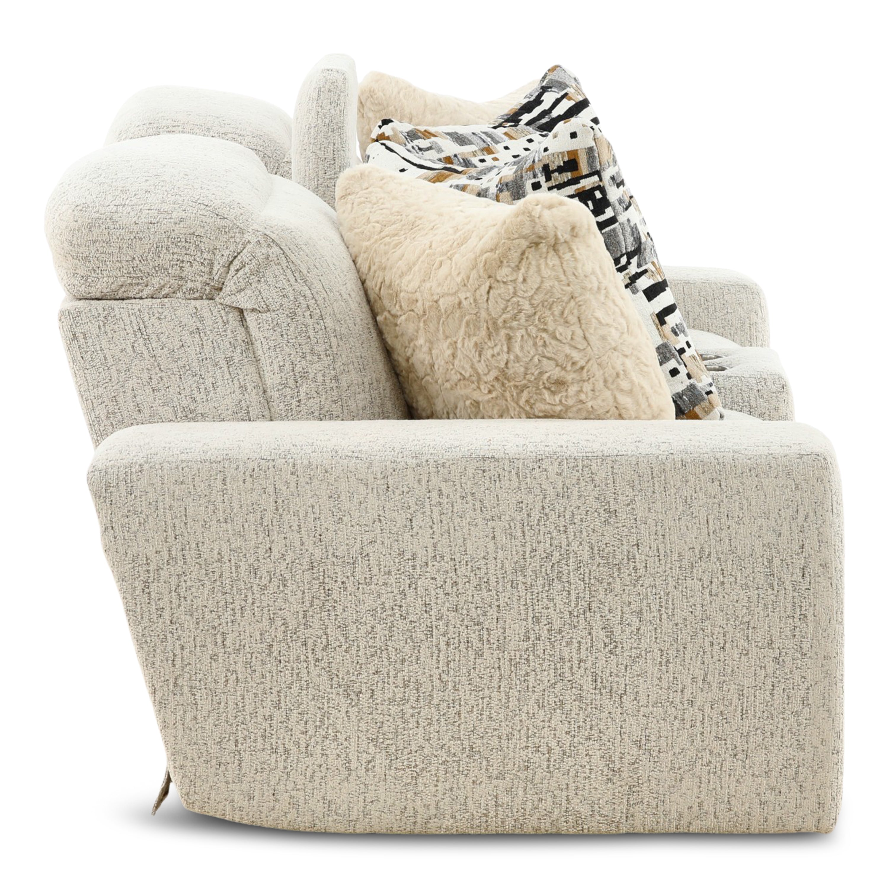 Indra Power Reclining Console Loveseat - Console Table