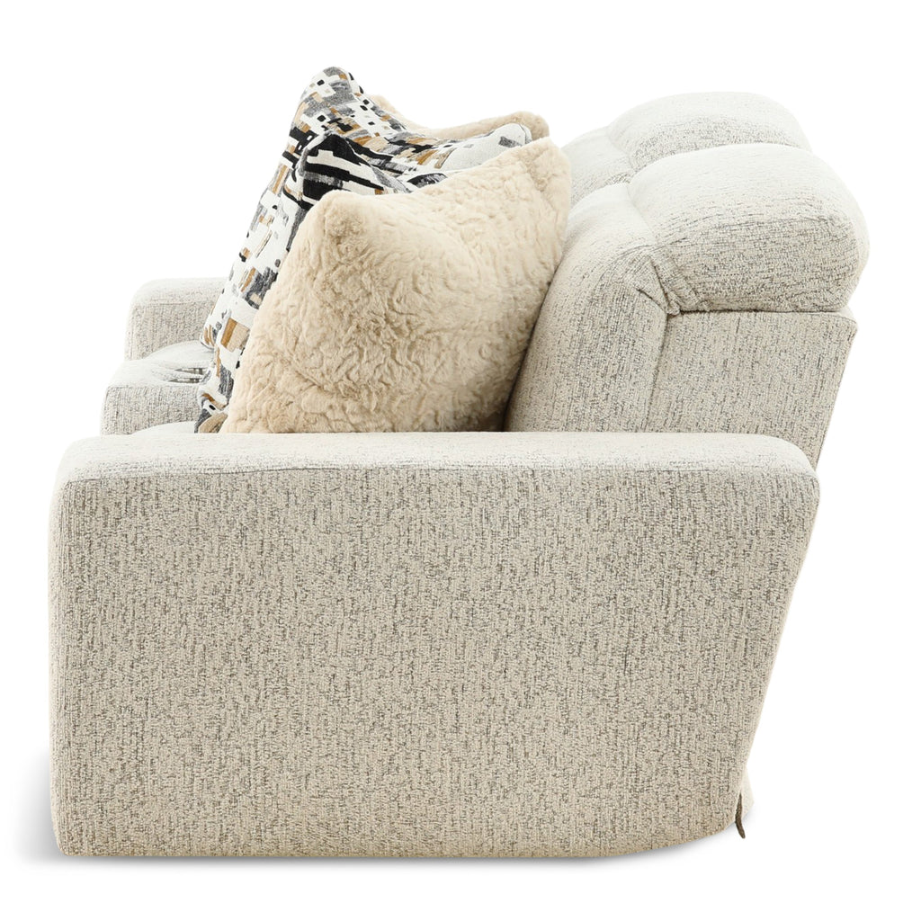 Indra Power Reclining Console Loveseat - Console Table