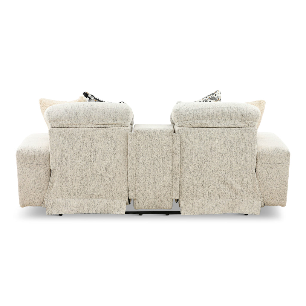 Indra Power Reclining Console Loveseat - Console Table
