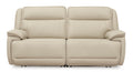 Double Deal 2-Piece Leather Power Reclining Loveseat - Set