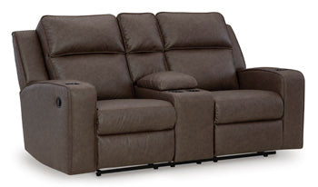 Lavenhorne Reclining Loveseat with Console - Fabric