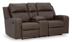 Lavenhorne Reclining Loveseat with Console - Fabric