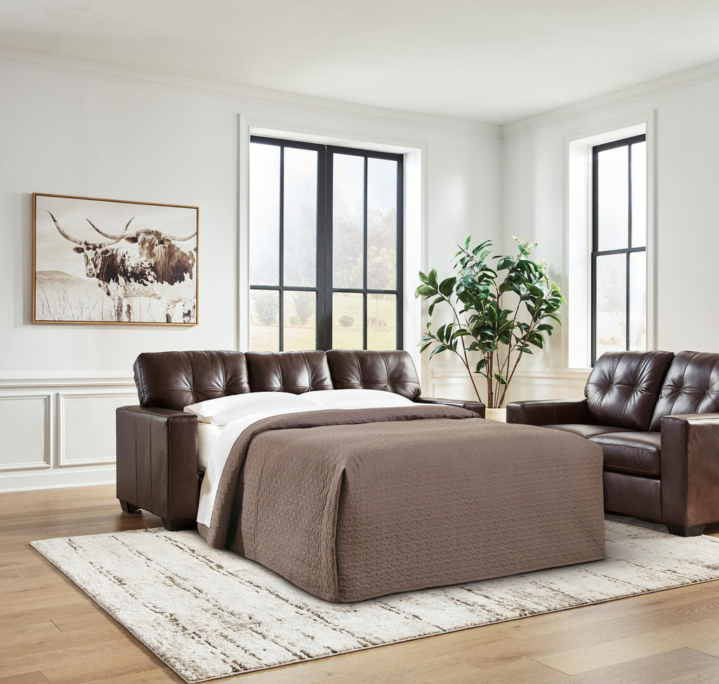 Santorine Queen Sleeper Sofa - Leather