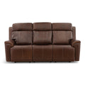 Adrian Leather Power Sofa with Drop Down Table - Dining Table