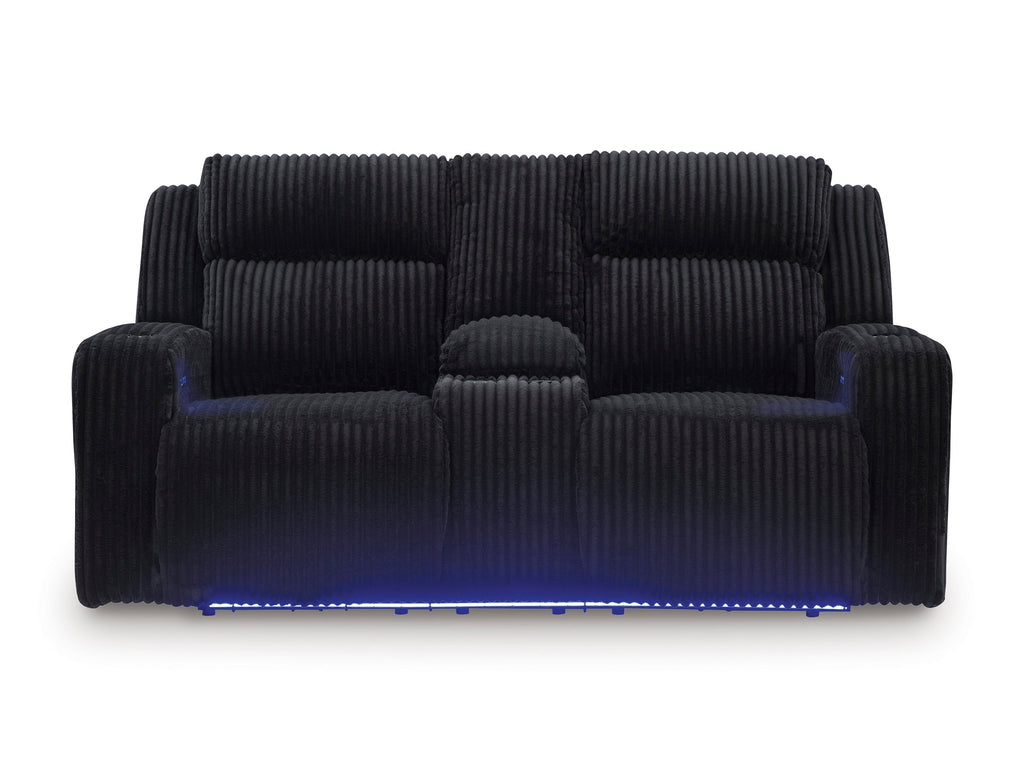 TwinBrooke Power Reclining Console Loveseat