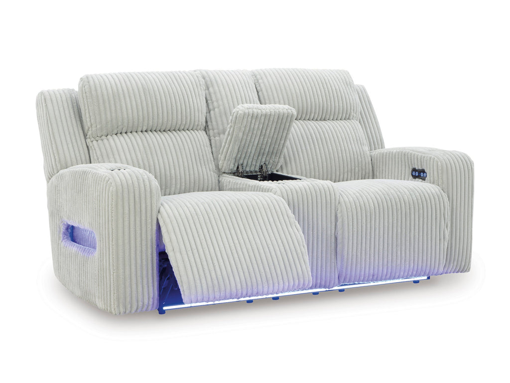 TwinBrooke Power Reclining Console Loveseat