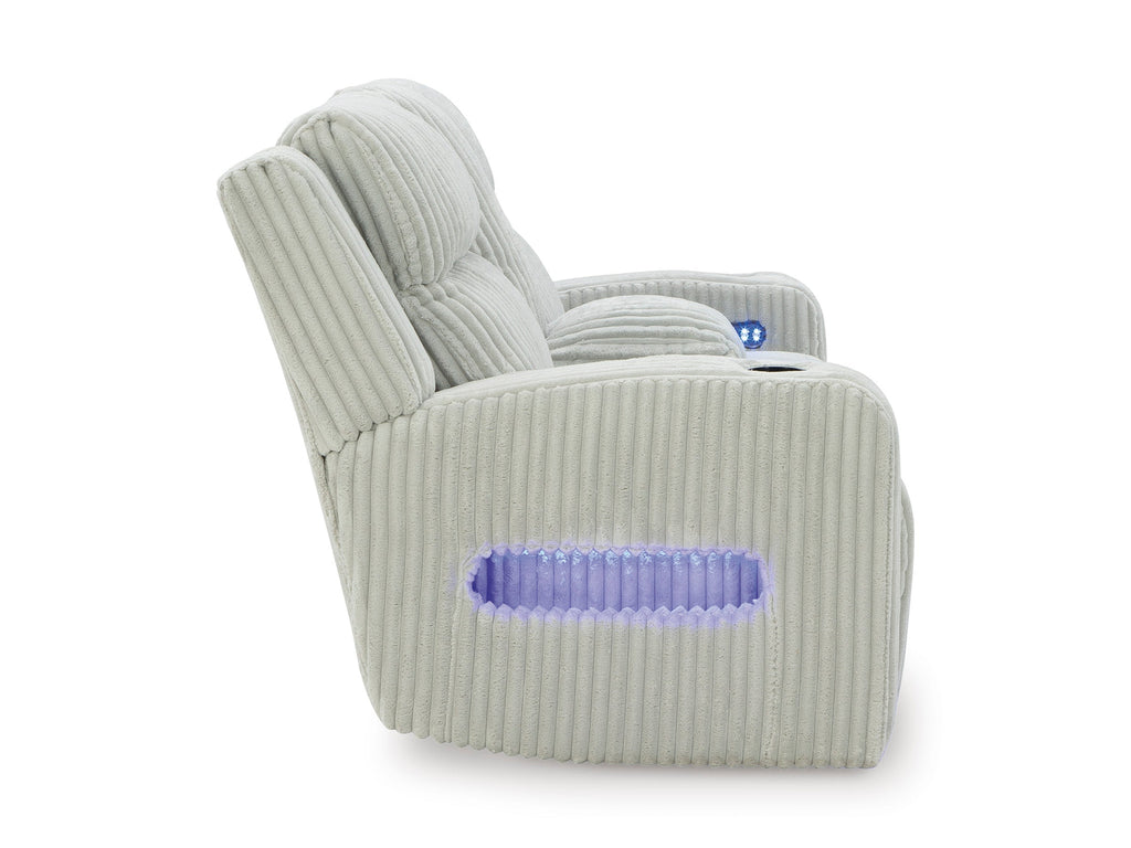 TwinBrooke Power Reclining Console Loveseat