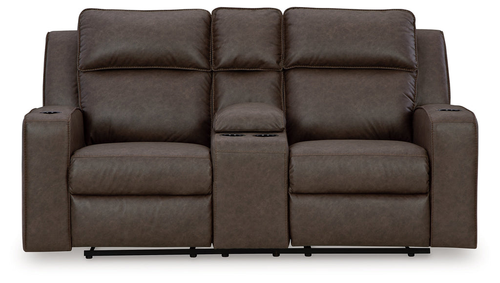 Lavenhorne Reclining Loveseat with Console - Fabric