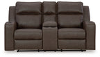 Lavenhorne Reclining Loveseat with Console - Fabric