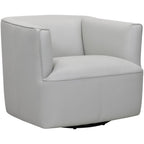Whitney Leather Swivel Chair - Fabric