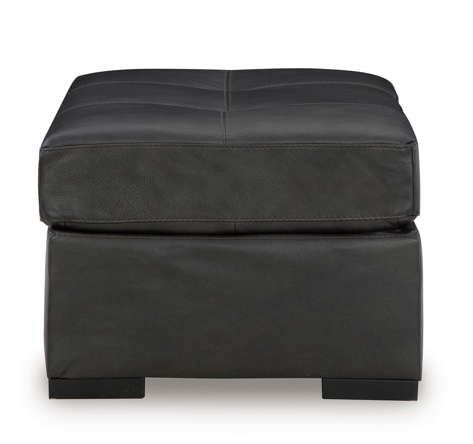 Brindley Pier Leather Oversized Accent Ottoman - Fabric