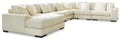 Lindyn 6-Piece Sectional with Chaise - Ivory