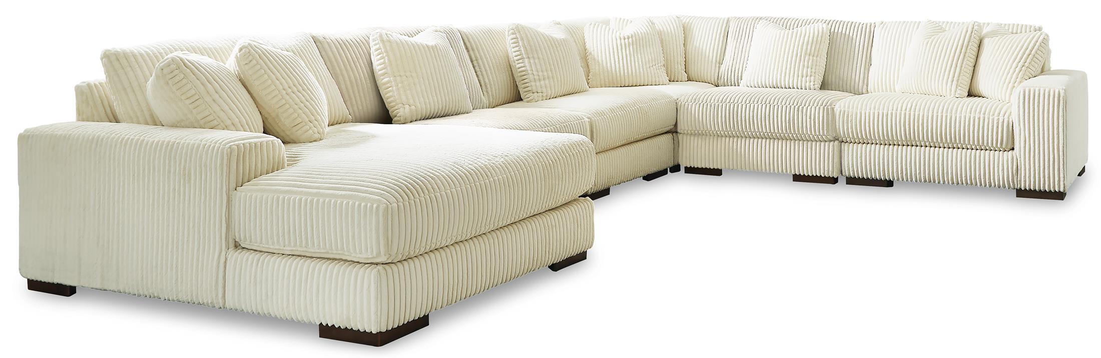 Lindyn 6-Piece Sectional with Chaise - Ivory