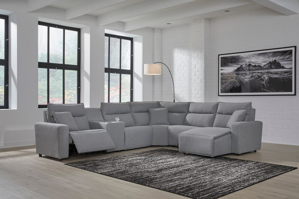 Modmax 6-Piece Power Reclining Sectional with Chaise