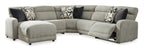 Colleyville 5-Piece Power Reclining Sectional Chaise - Set