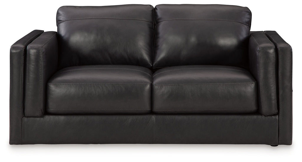 Amiata Leather Loveseat - Indoor