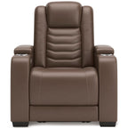 High Impact Leather Power Recliner - Reclining
