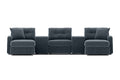 Modular One 5-Piece Theater Sectional with Dual Chaise - Navy