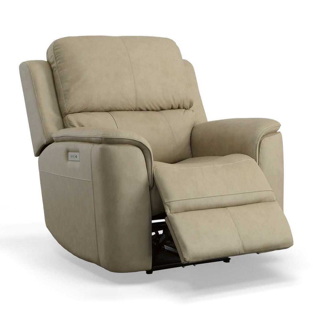 Carmen Leather Power Recliner - Reclining