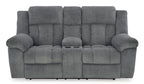 Tip-Off Power Reclining Console Loveseat - Wheat
