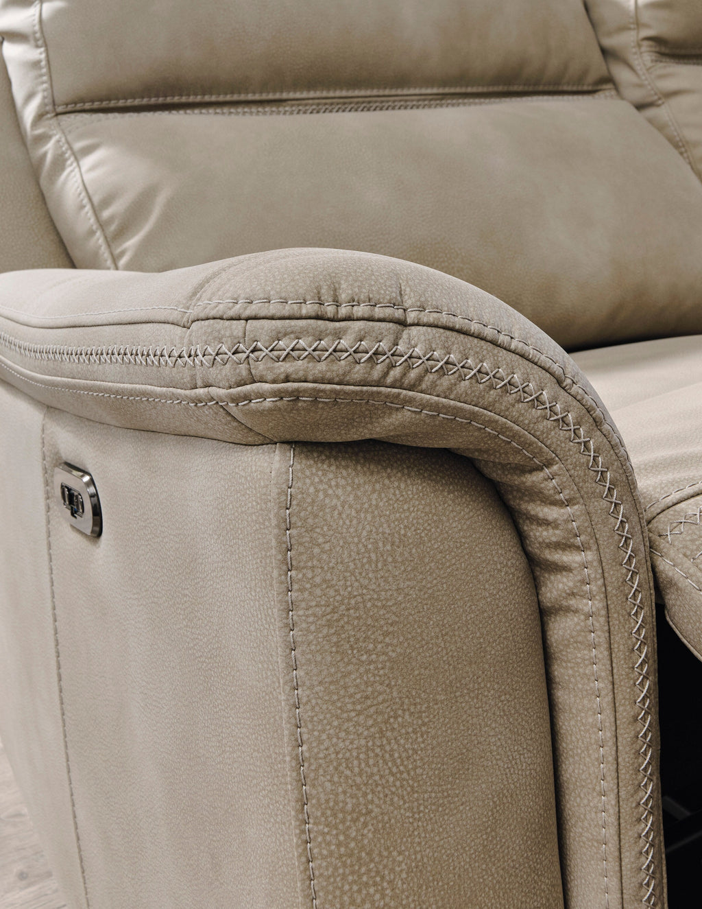 Next-Gen DuraPella Power Reclining Loveseat with Console - Fabric