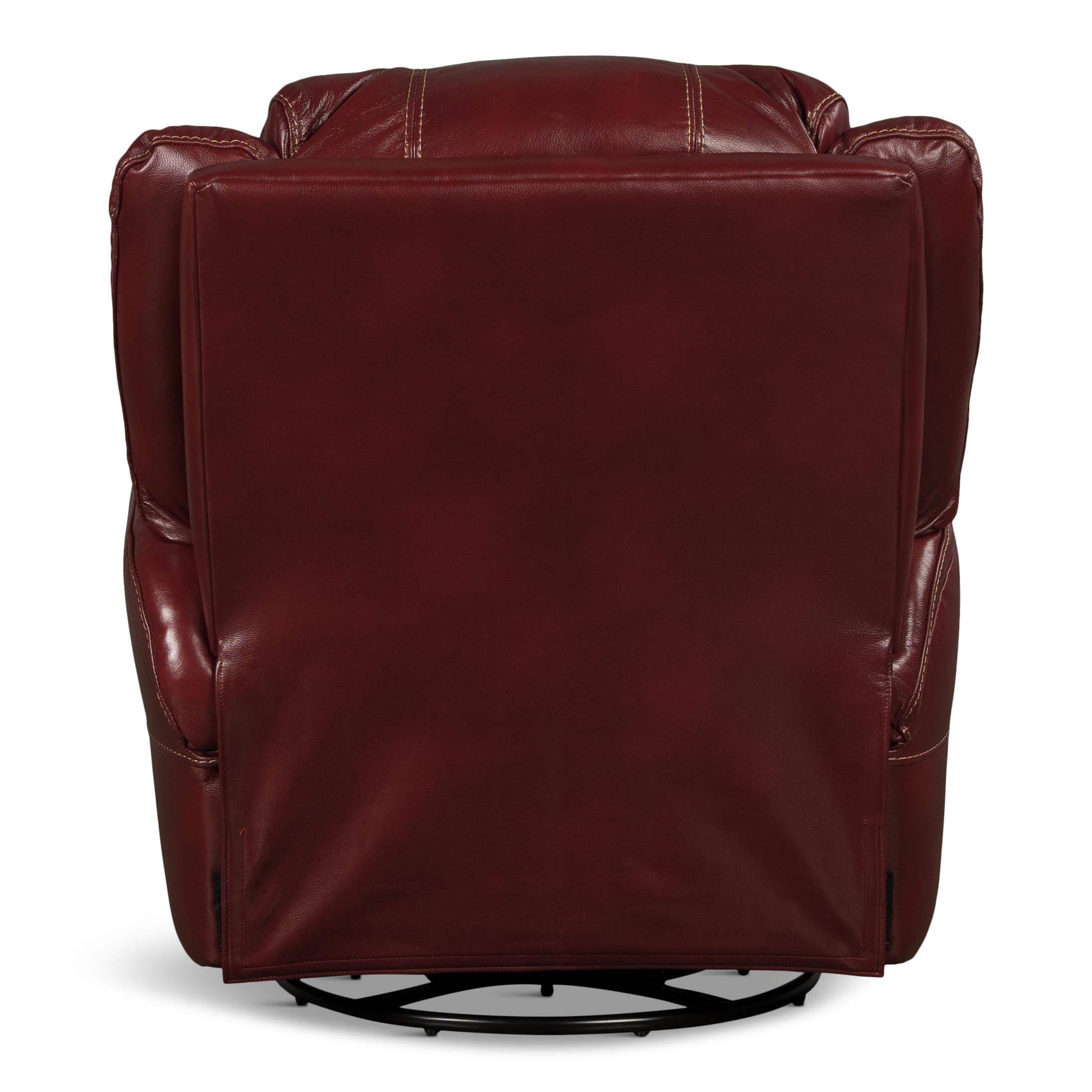 Delia Leather Swivel Glider Rocker Recliner - Power