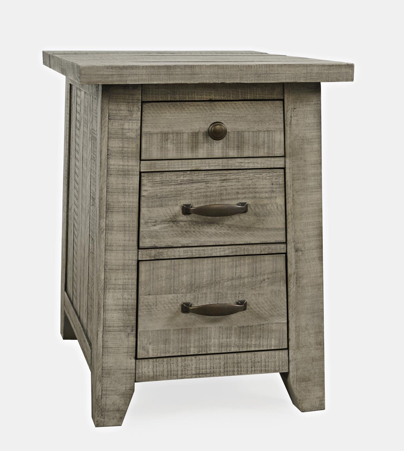 Driftwood Power Chairside End Table - Indoor