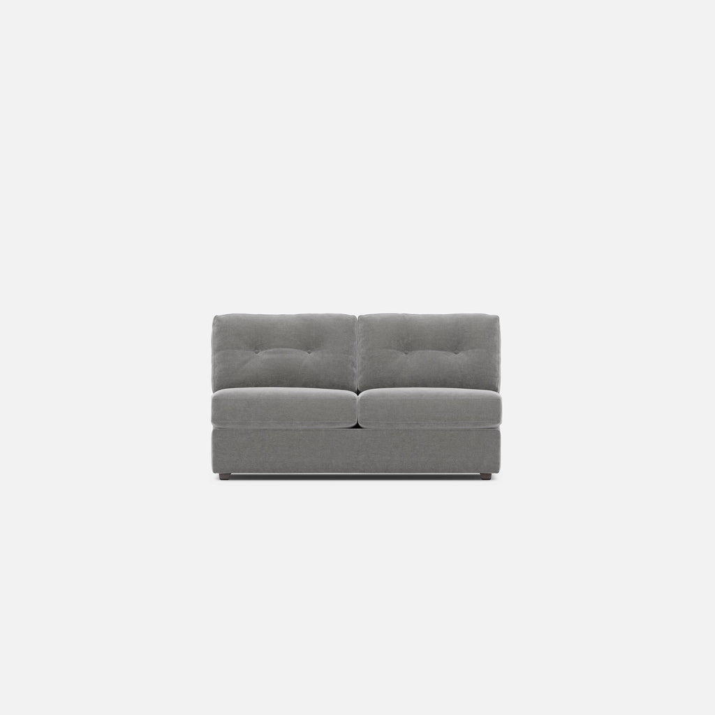 Modular One Armless Full Memory Foam Sleeper Sofa - Fabric