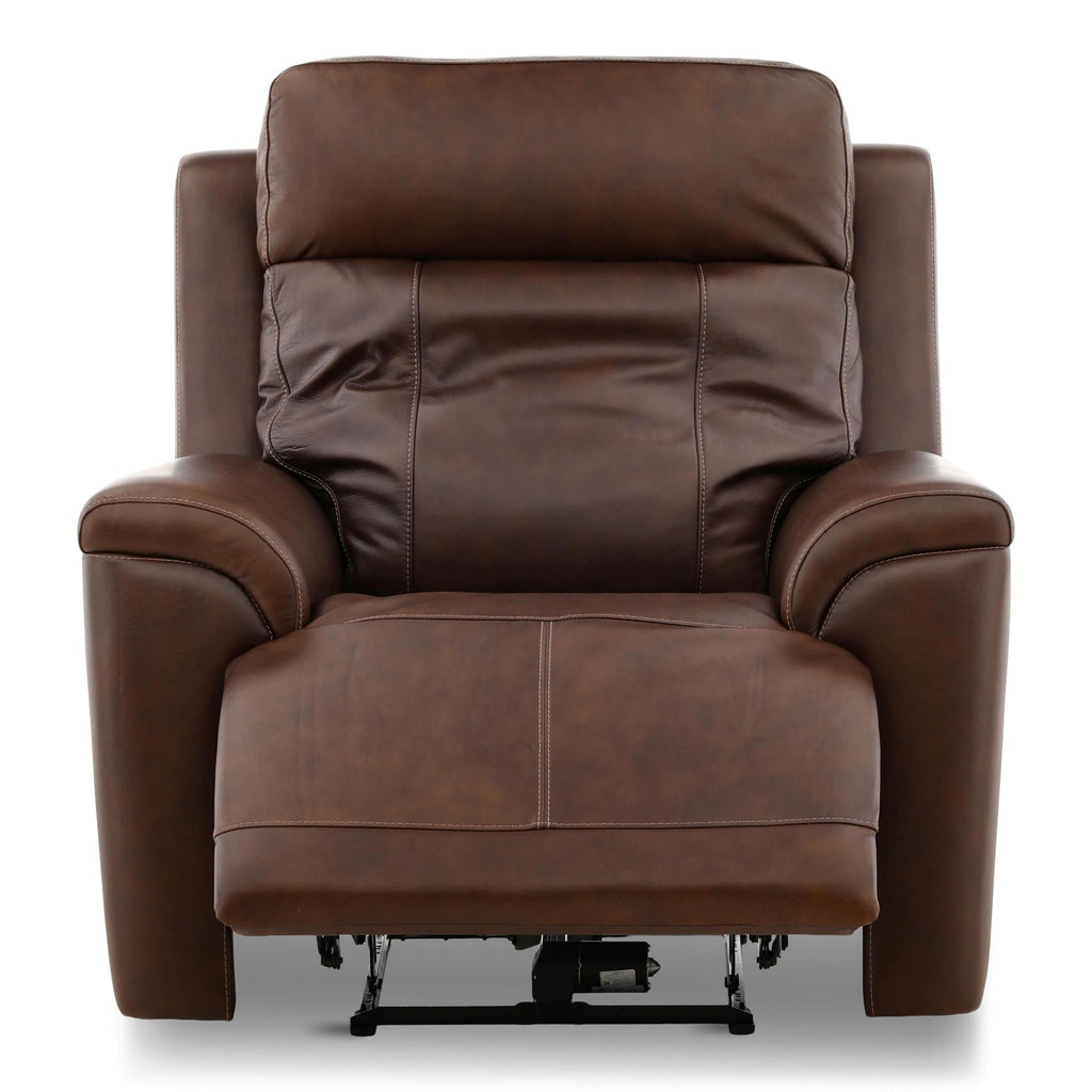 Adrian Leather Power Recliner - Reclining
