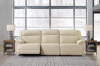 Double Deal 3-Piece Leather Power Reclining Sofa - Set