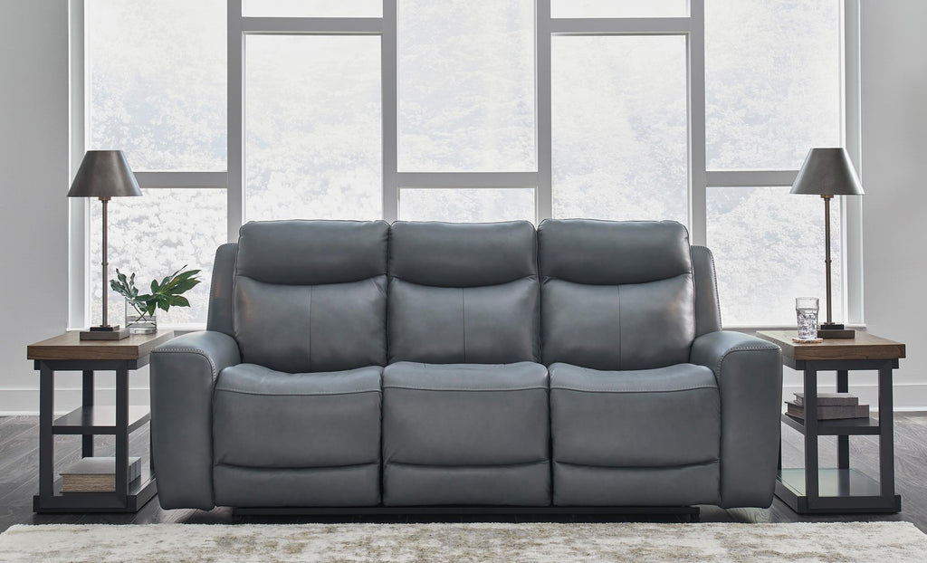 Mindanao Power Reclining Sofa - Steel