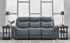 Mindanao Power Reclining Sofa - Steel