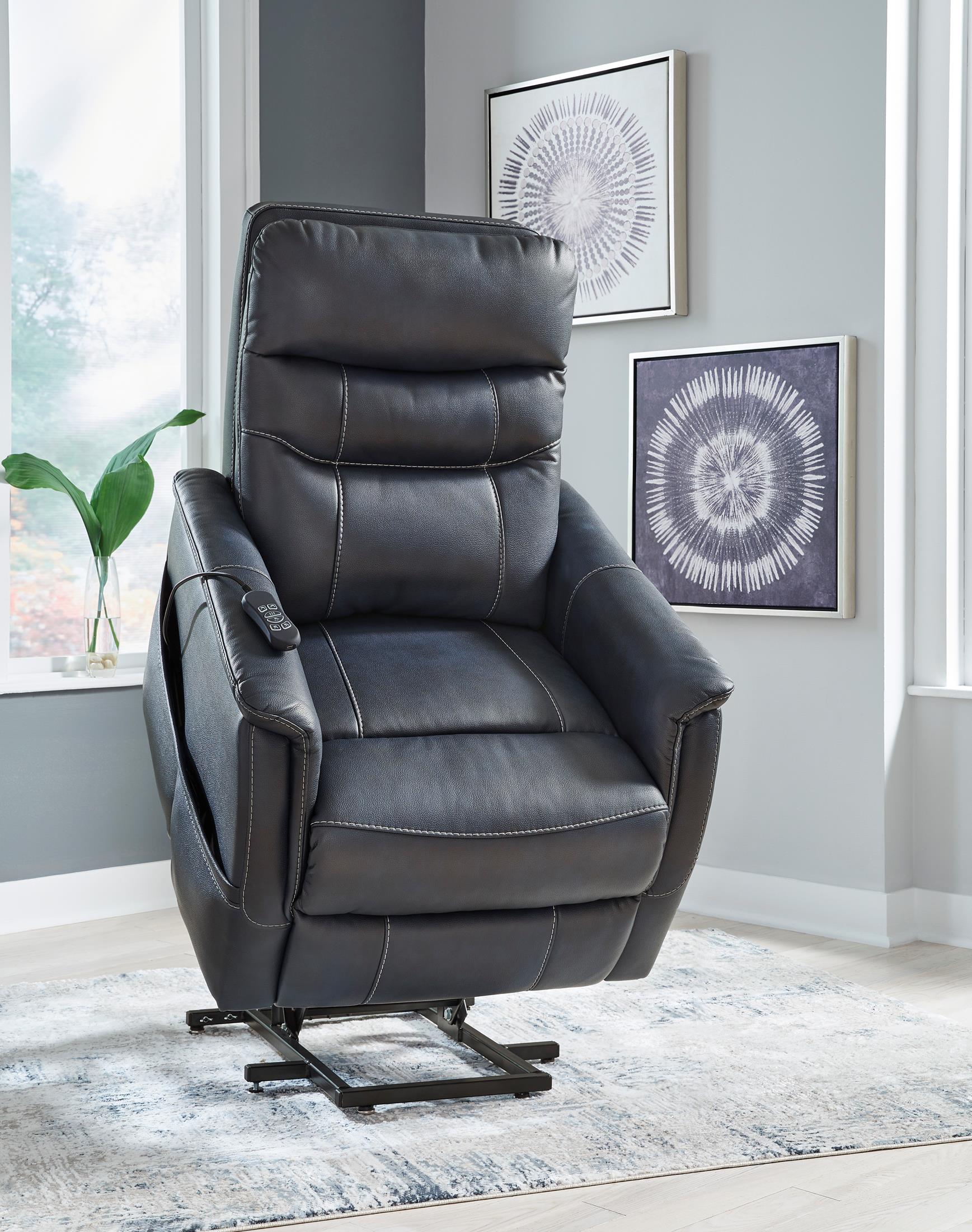 Strawbill Power Lift Recliner - Reclining