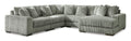 Lindyn 5-Piece Fog Sectional with Chaise