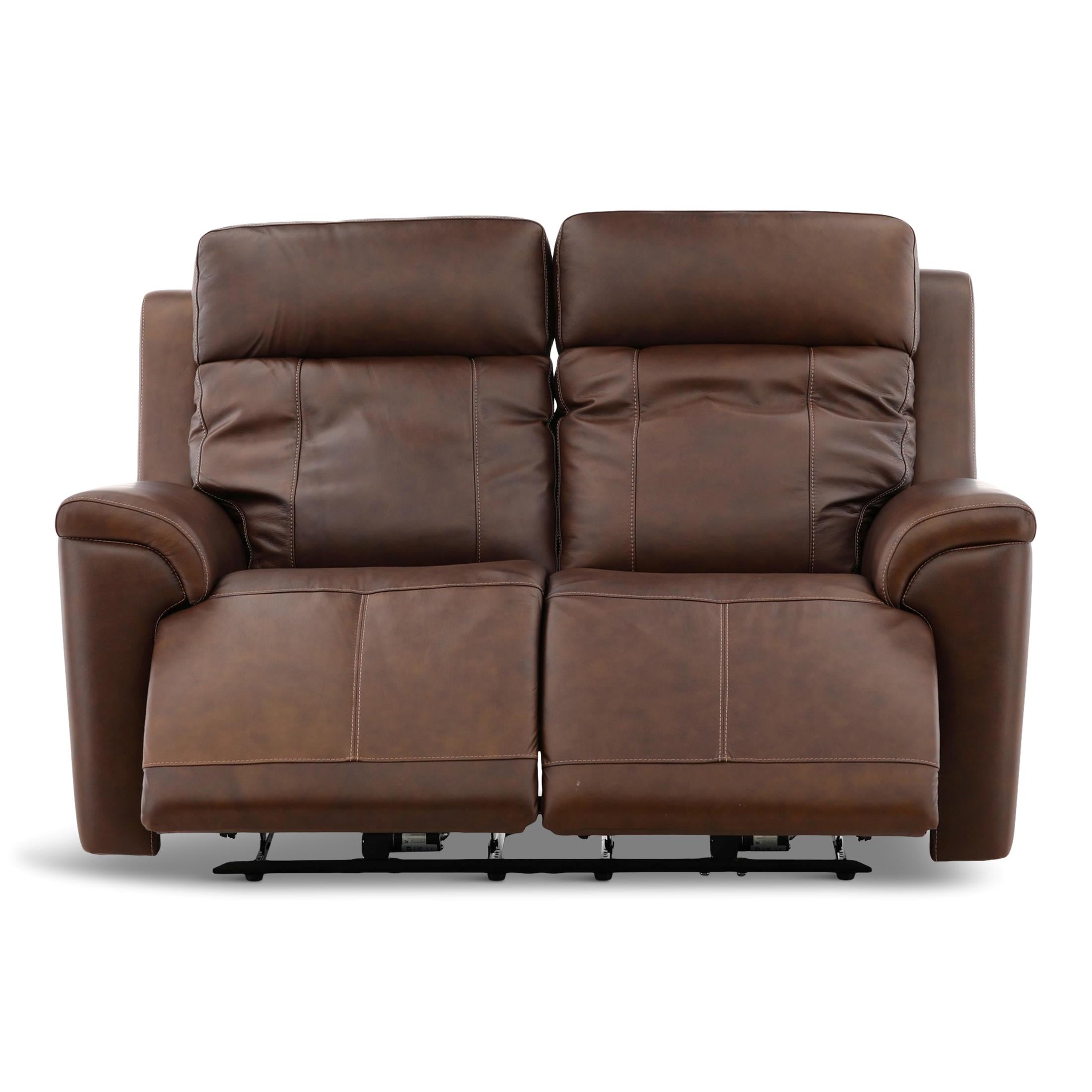 Adrian Leather Power Reclining Loveseat - Indoor