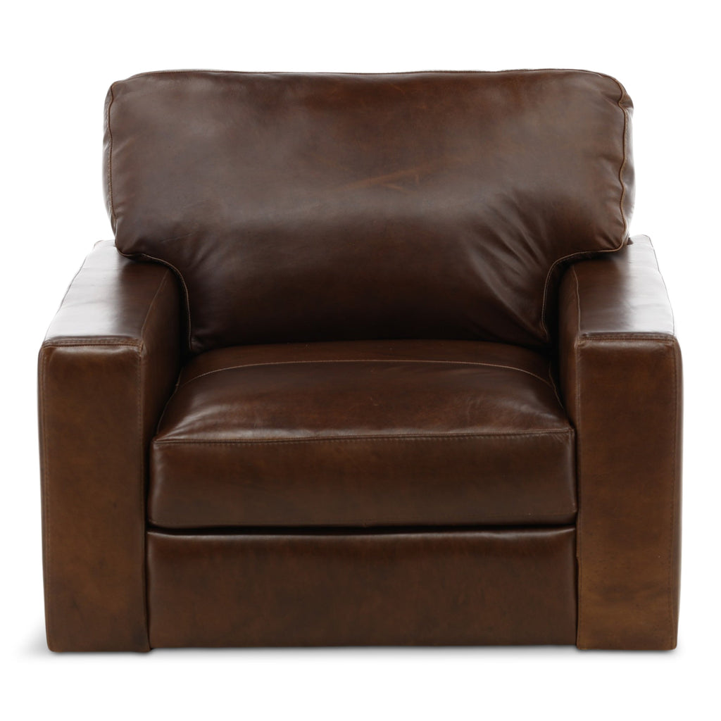 Riccardo Leather Swivel Chair - Indoor