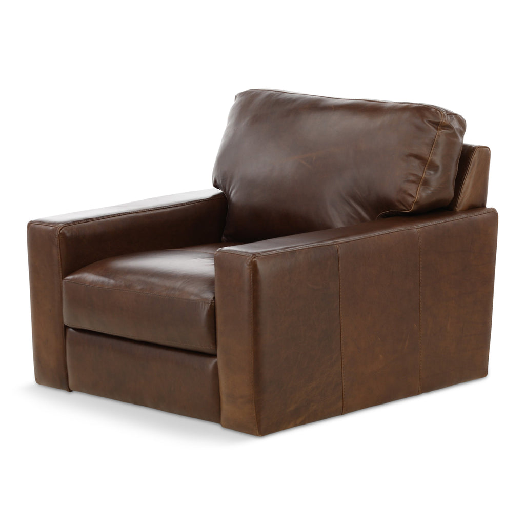 Riccardo Leather Swivel Chair - Indoor