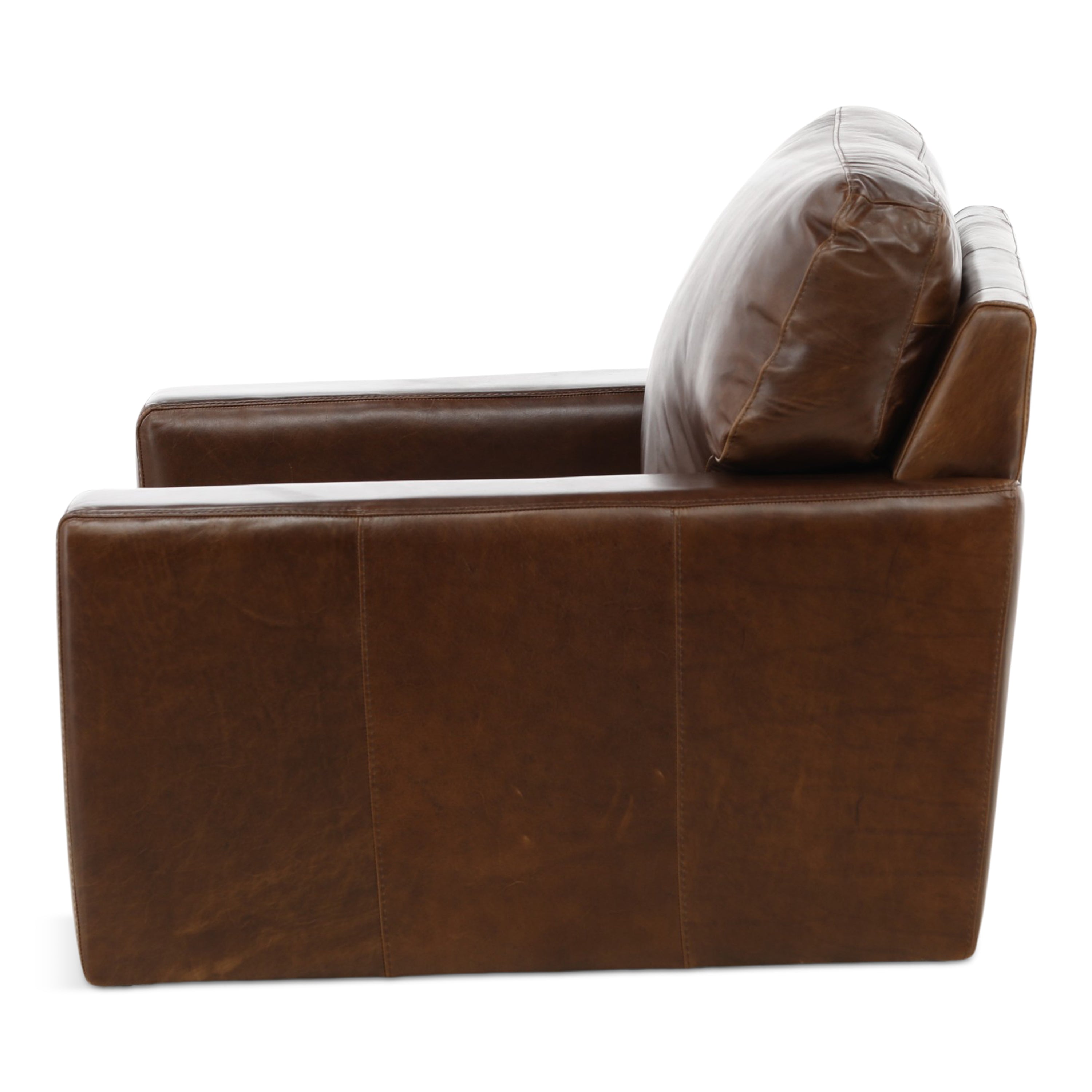 Riccardo Leather Swivel Chair - Indoor