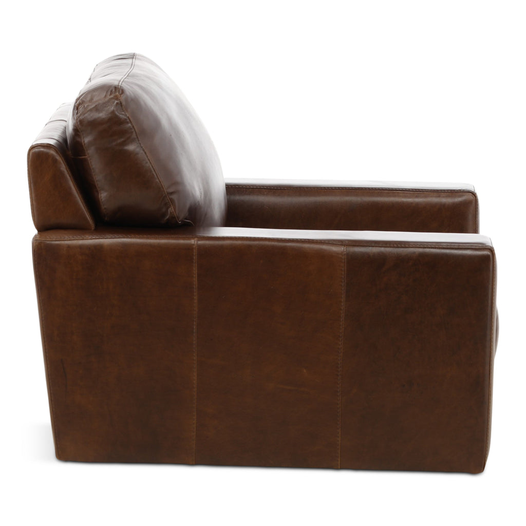 Riccardo Leather Swivel Chair - Indoor